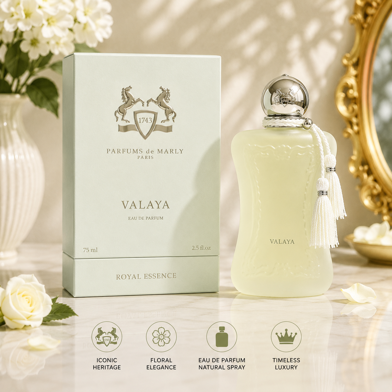 Mary's Fragrance Perfume 75ml Fruit and Flower White Box