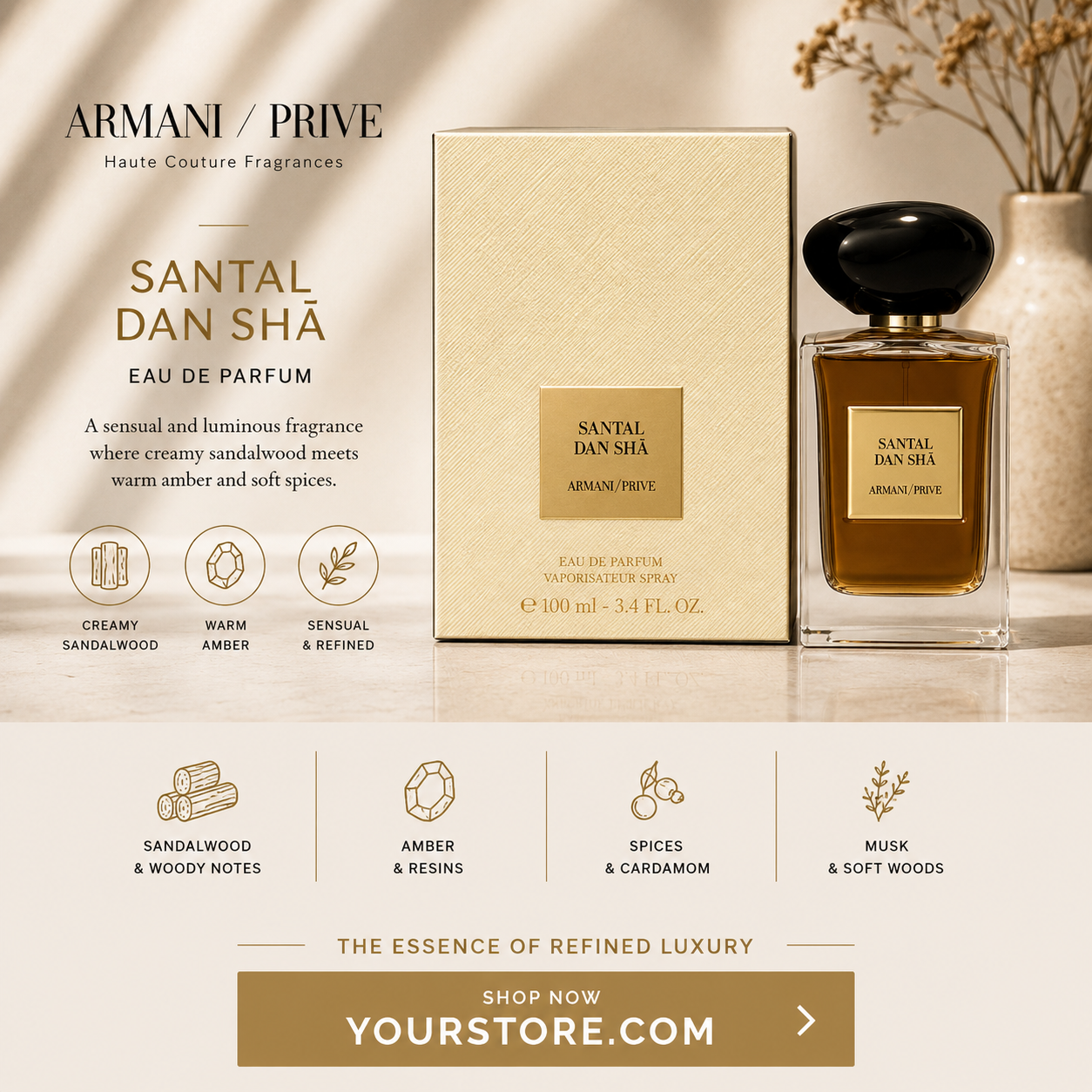 Armani Private Collection Perfume 100ml Yihui Qingtan