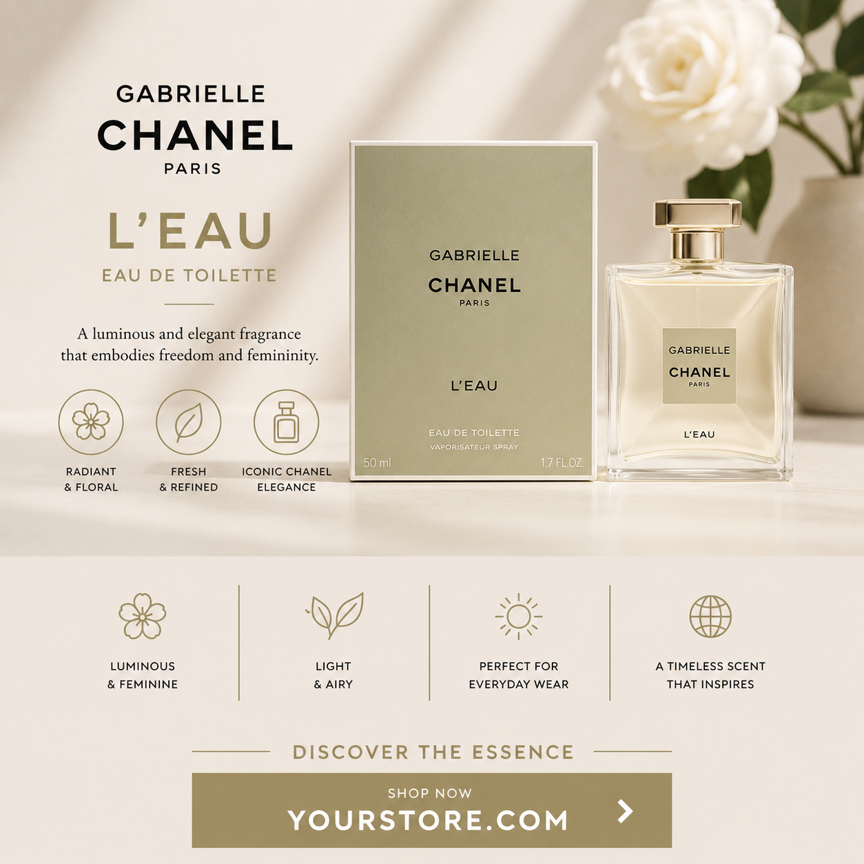 Chanel Gabrielle Water Perfume 100ml