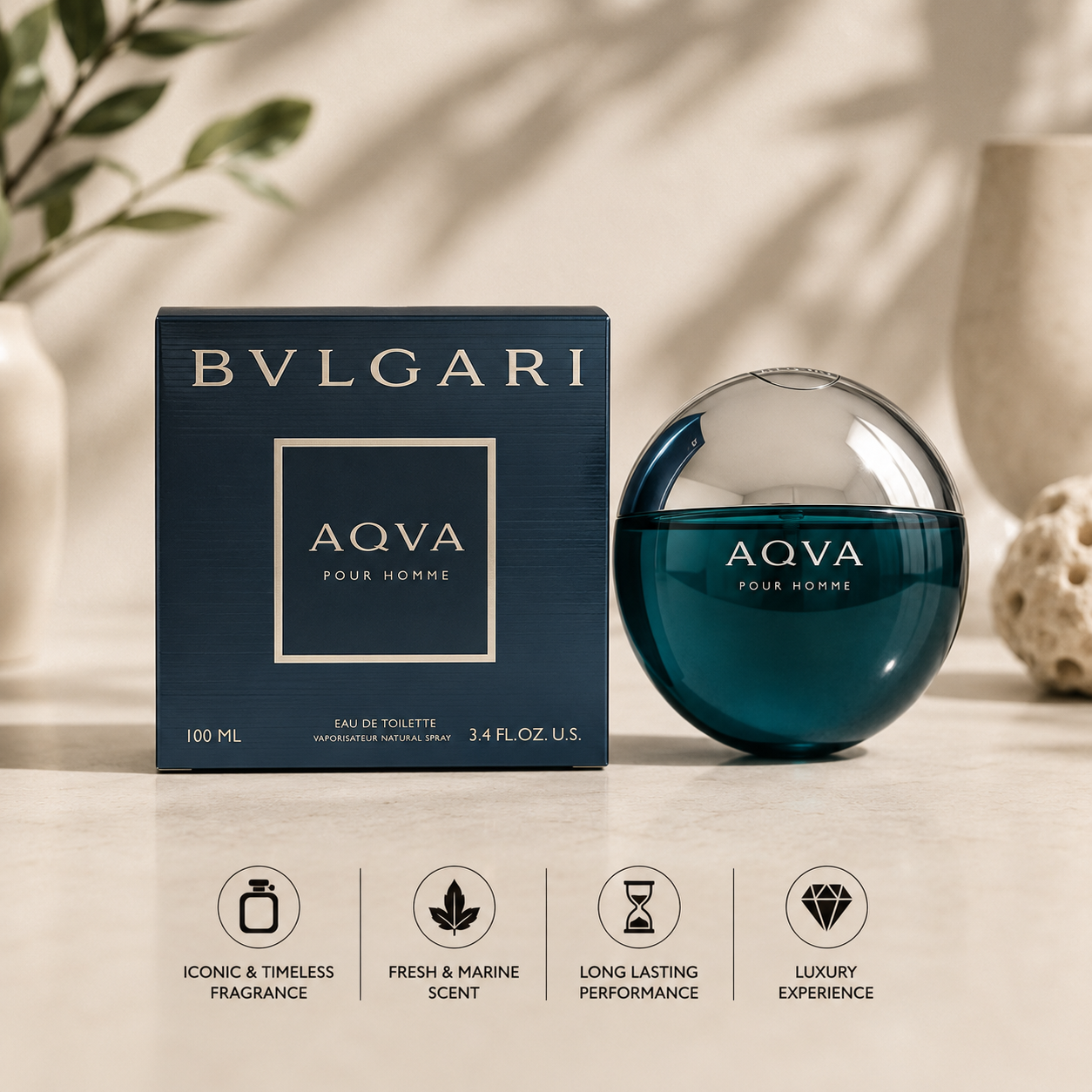 Bulgari Water Energy Perfume 100ml Blue