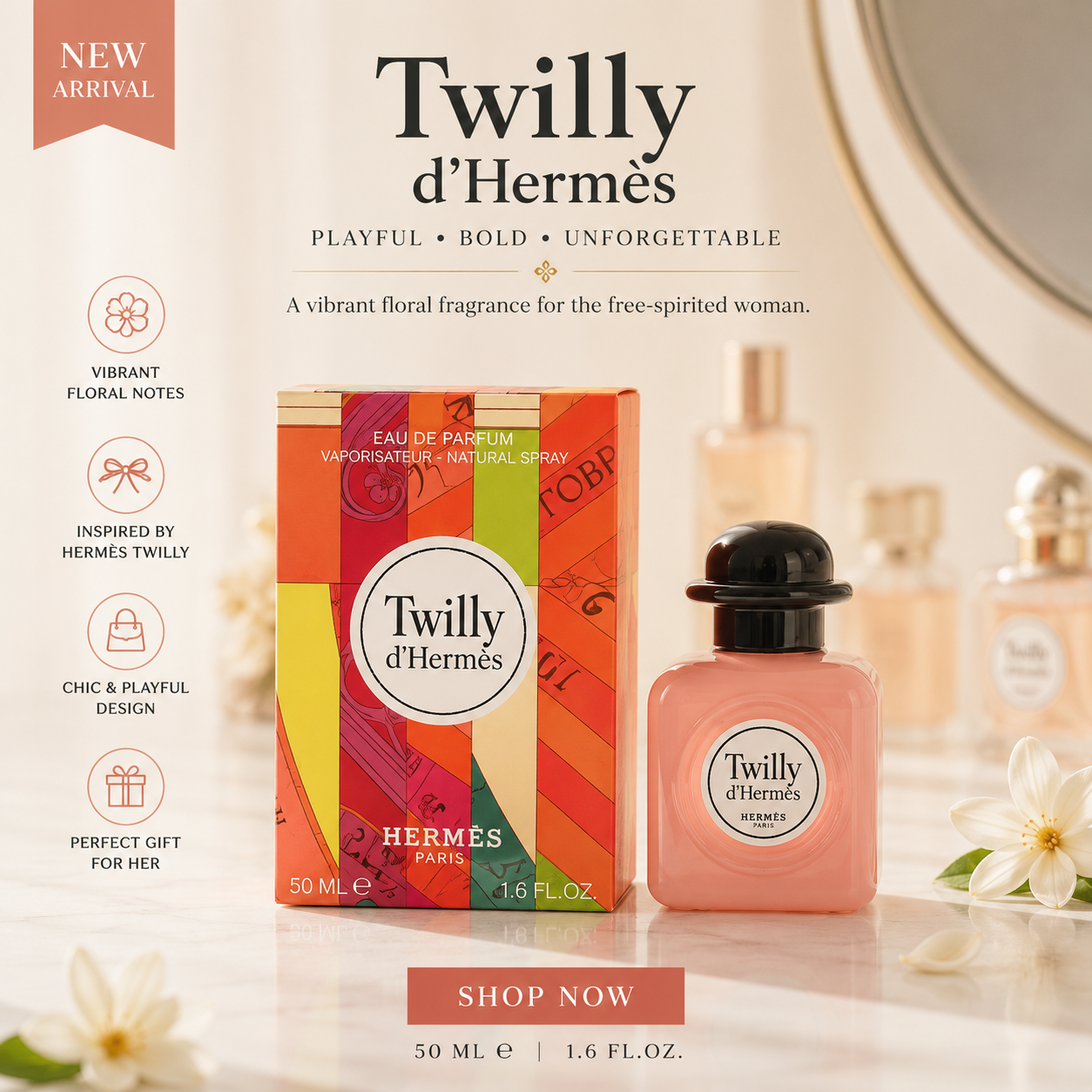 Hermès 50ml Scarf Perfume